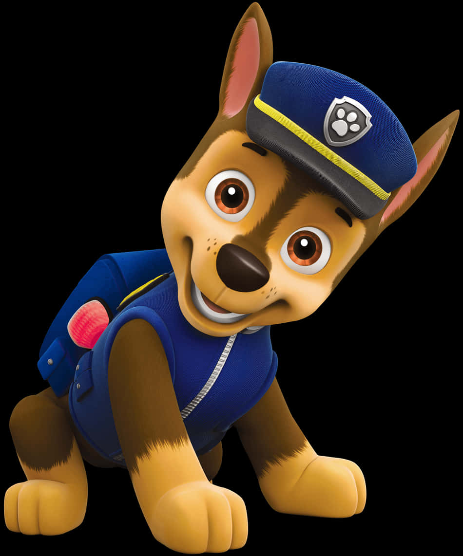 Chase Is Ready For Some Pup-tacular Adventures With The Paw Patrol! Wallpaper