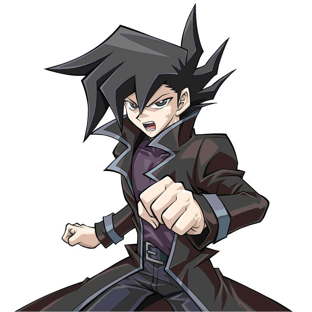 Chazz Princeton Striking A Pose In His Signature Duel Monsters Outfit Wallpaper