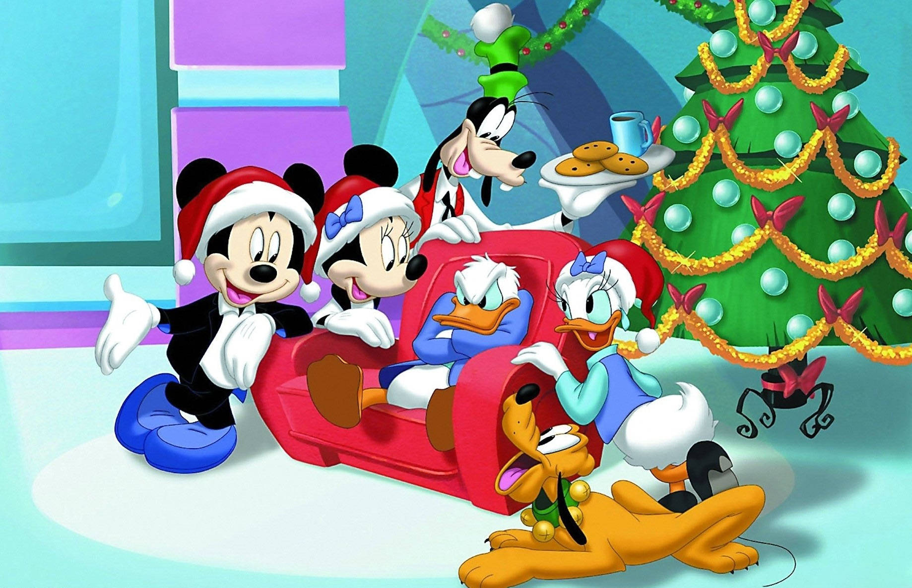 Cheerful Pluto - The Loyal Pup Of Disney Wallpaper