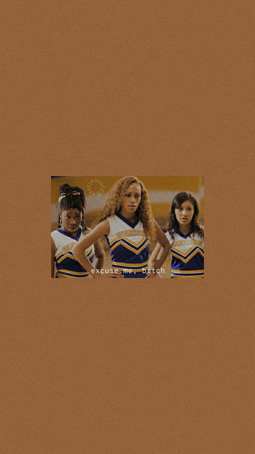 Cheerleader_ Trio_ Aesthetic_ Wallpaper Wallpaper