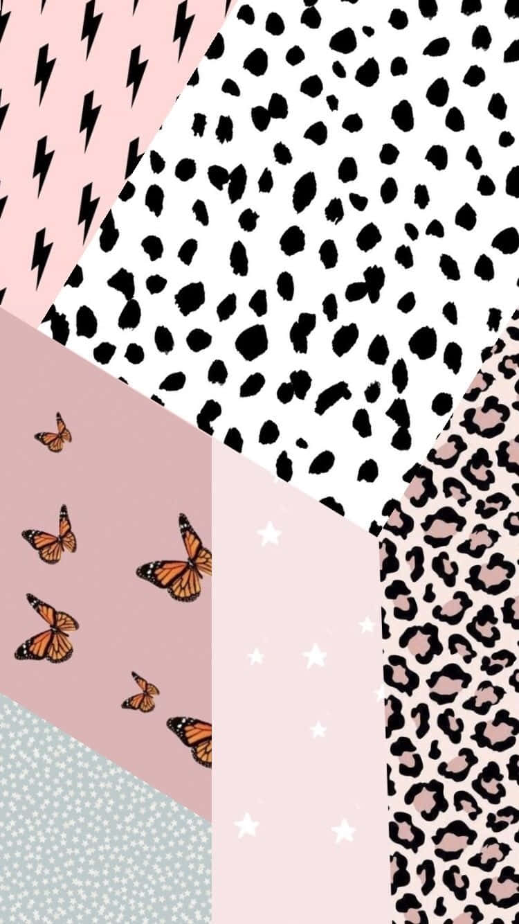 Cheetah_ Print_ Collage_ Aesthetic.jpg Wallpaper