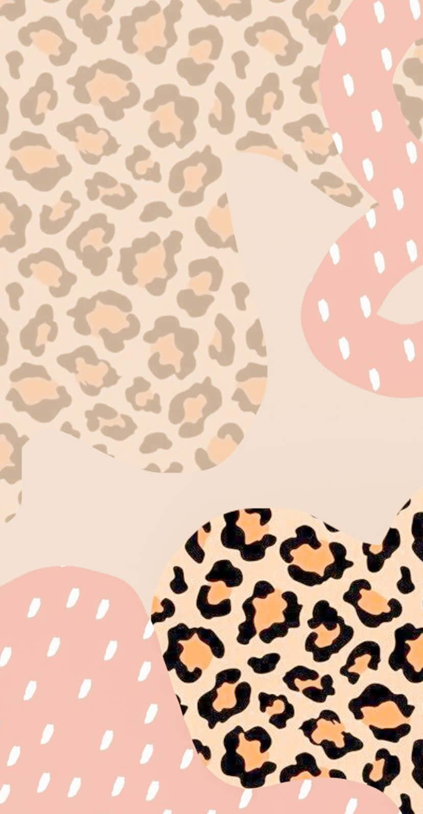 Cheetah Print Collage Aesthetic Wallpaper