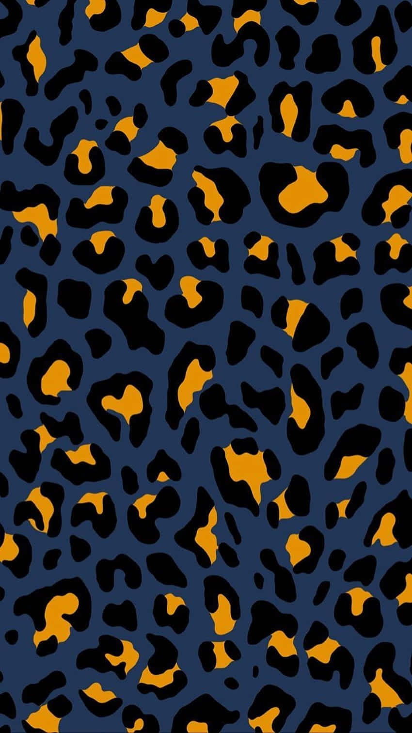 Cheetah Print Pattern Dark Background Wallpaper