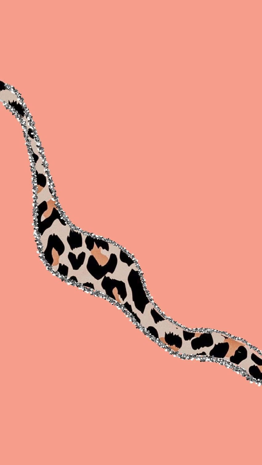 Cheetah Print Ribbon Art Wallpaper