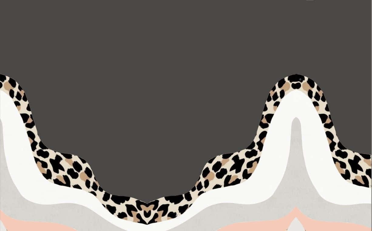 Cheetah Print Waves Aesthetic Wallpaper