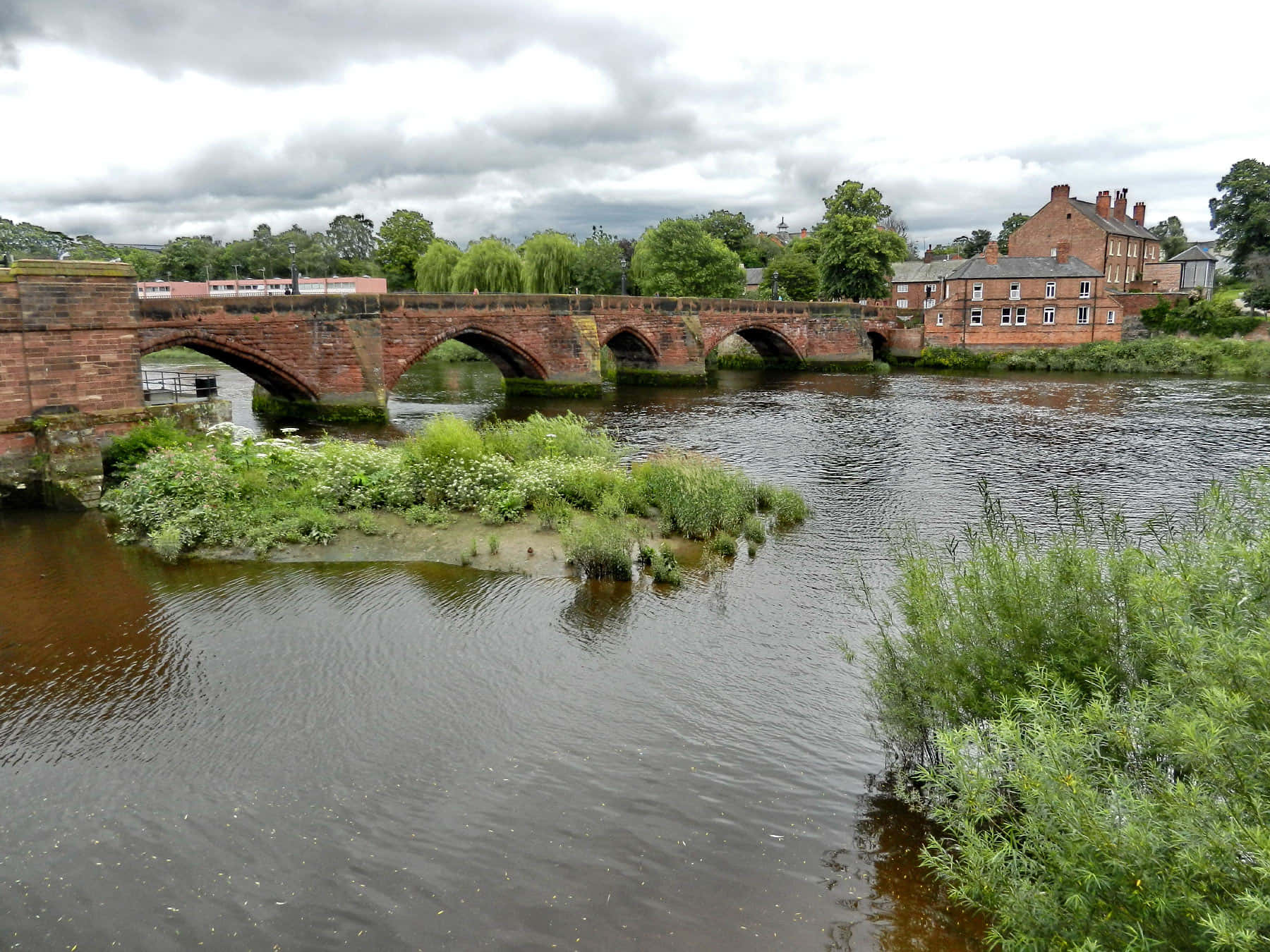 Chester River Deeand Old Bridge Wallpaper