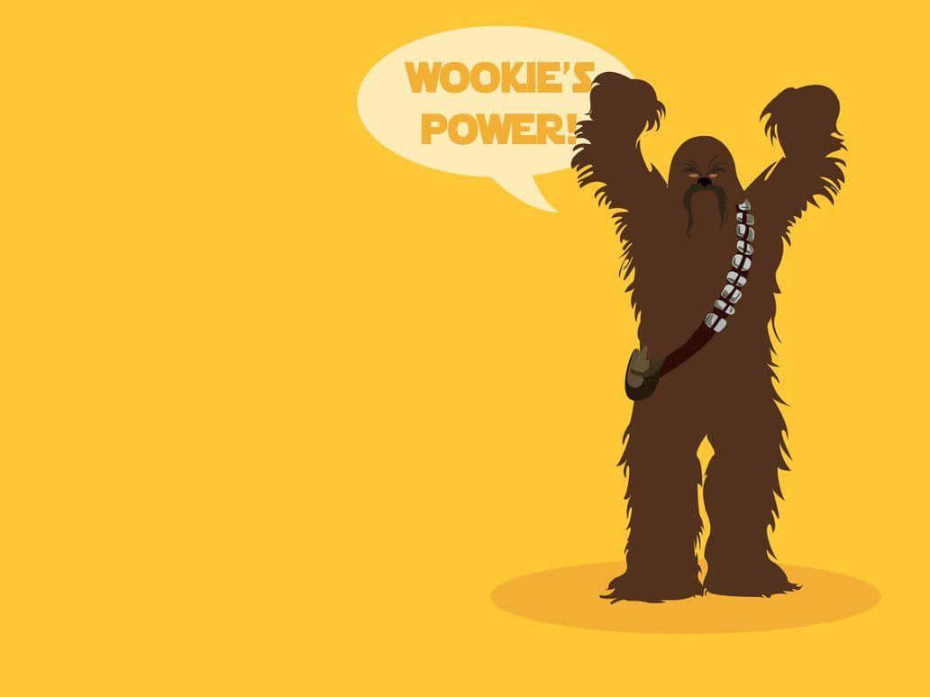 -chewbacca The Wookiee Is Here Wallpaper