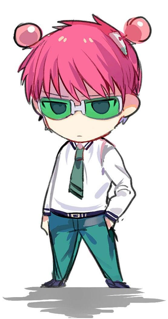 Chibi Kusuo Saiki Digital Drawing Wallpaper