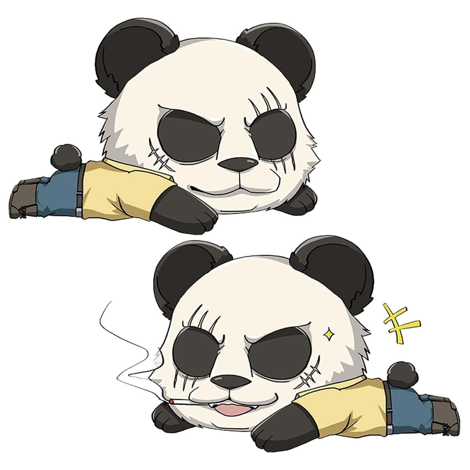 Chibi_ Panda_ Character_ Design Wallpaper