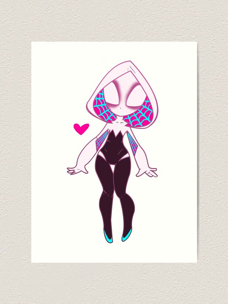 Chibi Spider Gwen Art Wallpaper