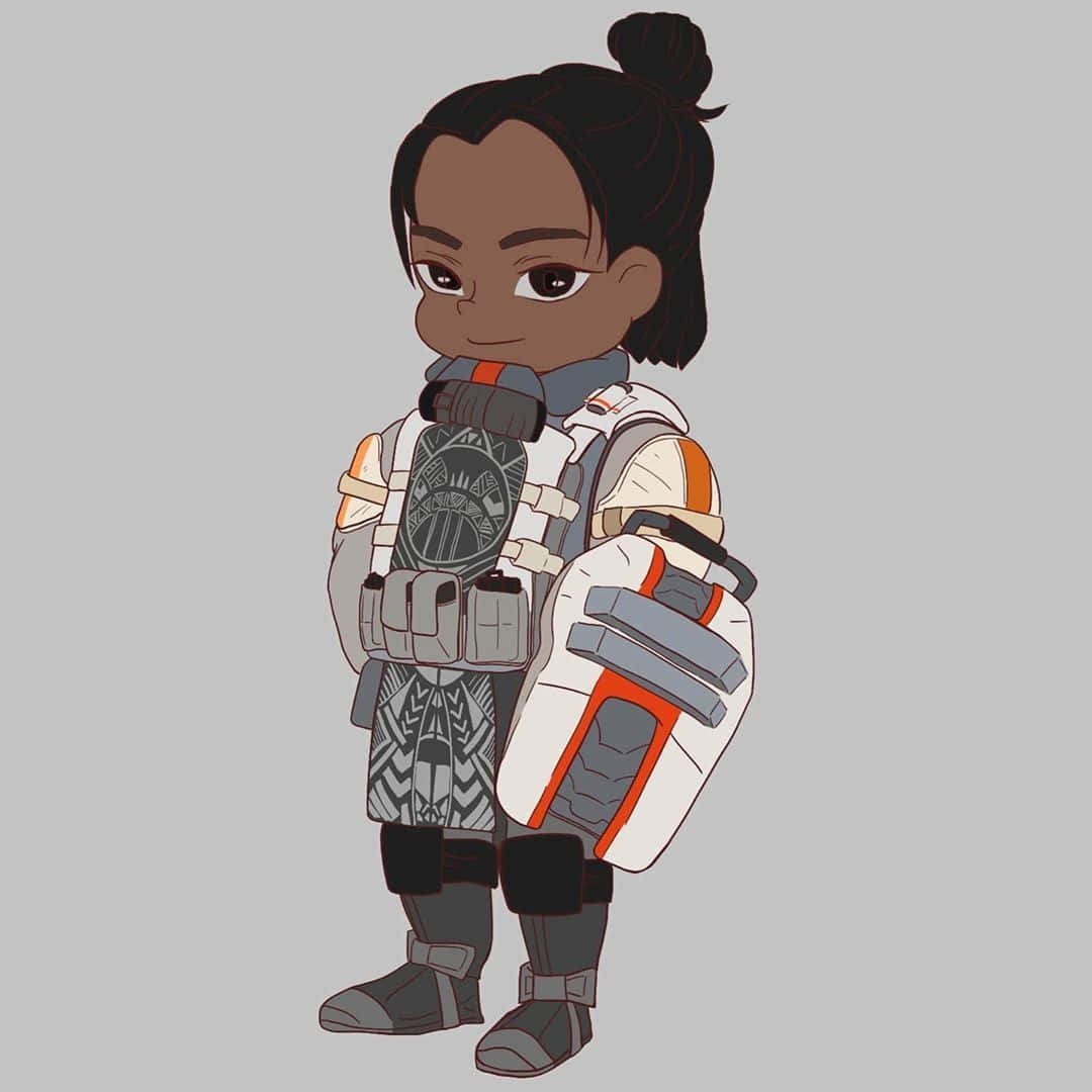 Chibi Style Apex Legends Gibraltar Wallpaper