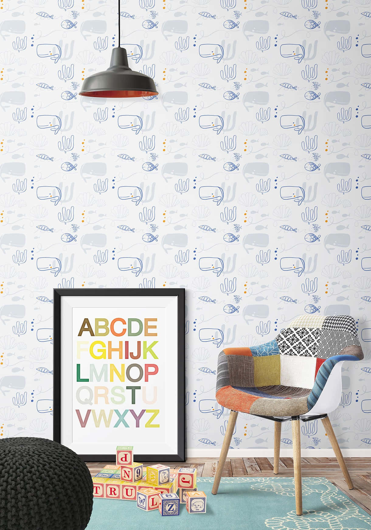 Chic House Playroom Wallpaper