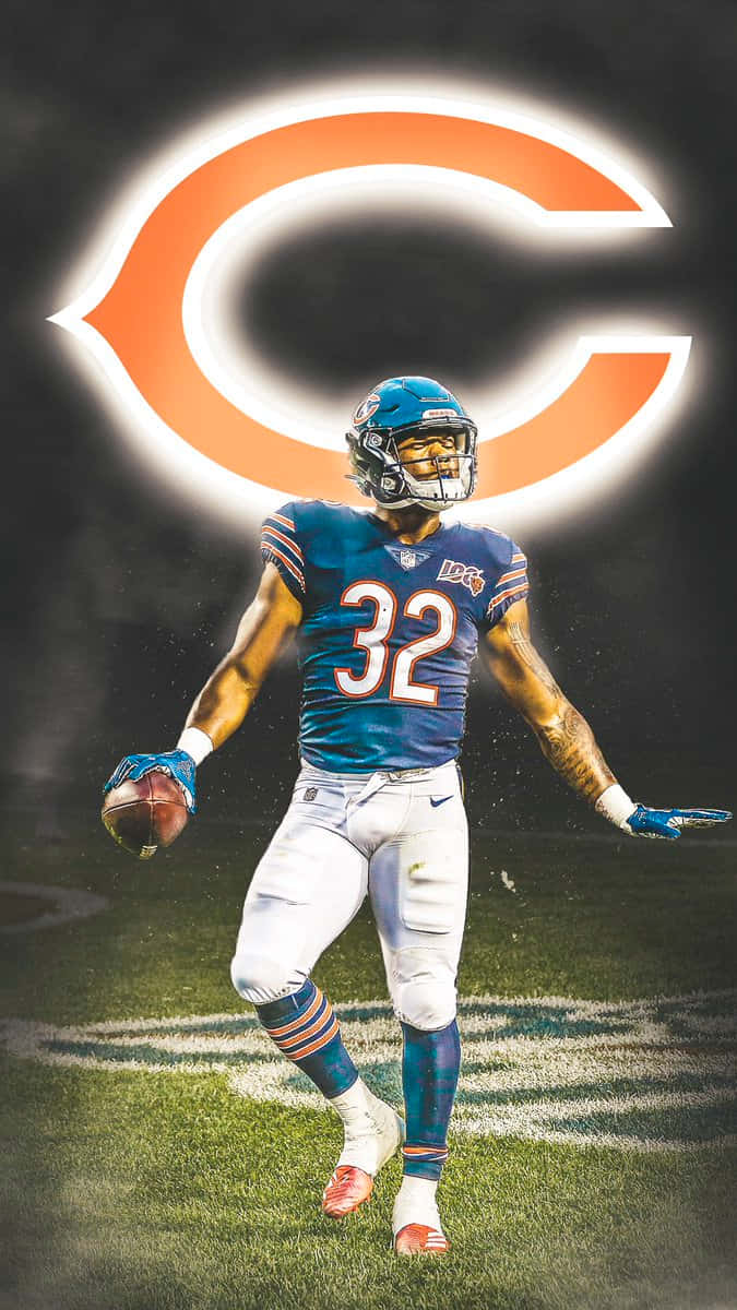 Chicago Bears Player David Montgomery32 Wallpaper