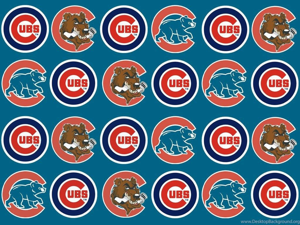 Chicago Cubs Logo Compilation Wallpaper