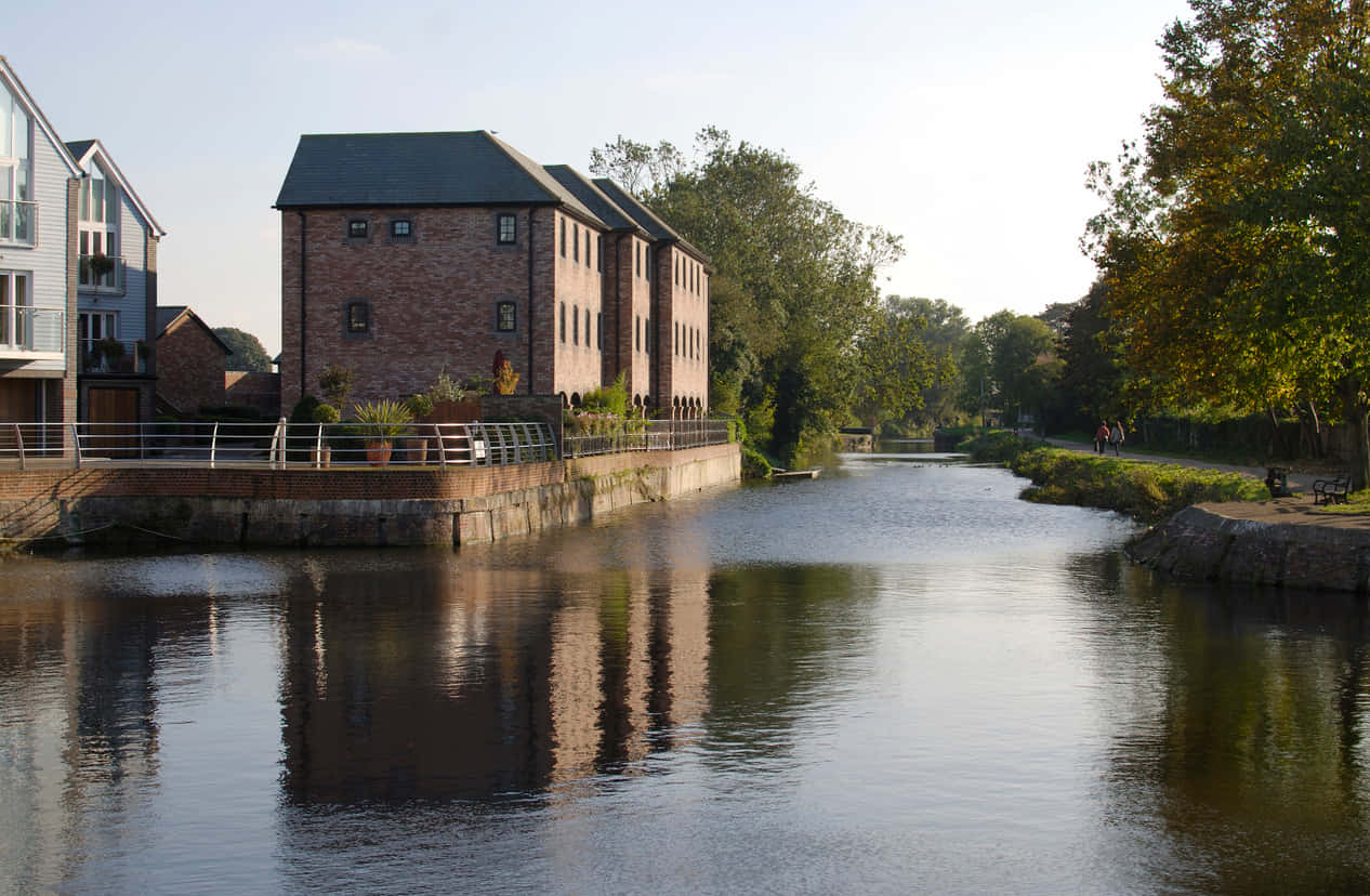 Chichester Canal Waterfront Scenery Wallpaper