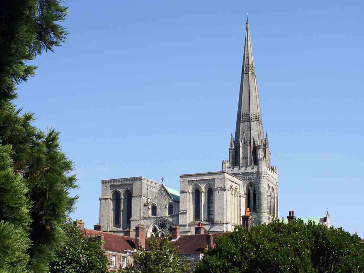 Chichester Cathedral Spire Skyline Wallpaper