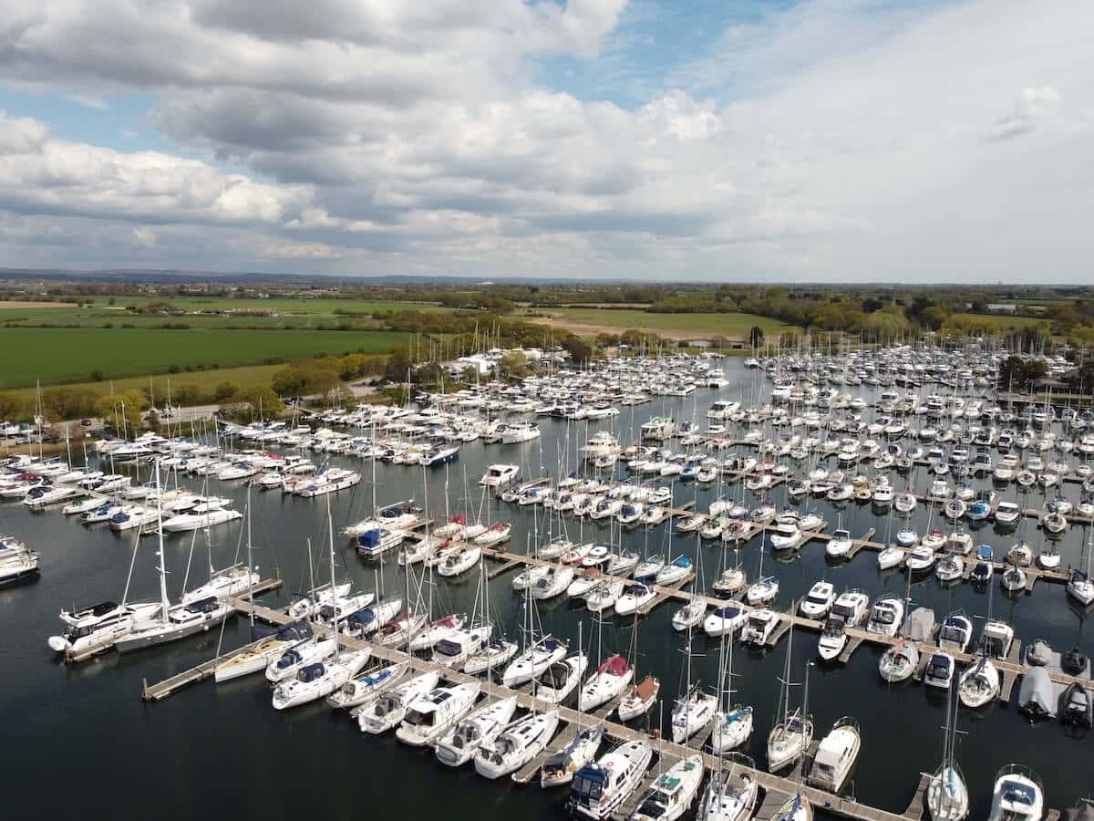 Chichester Marina Aerial View Wallpaper