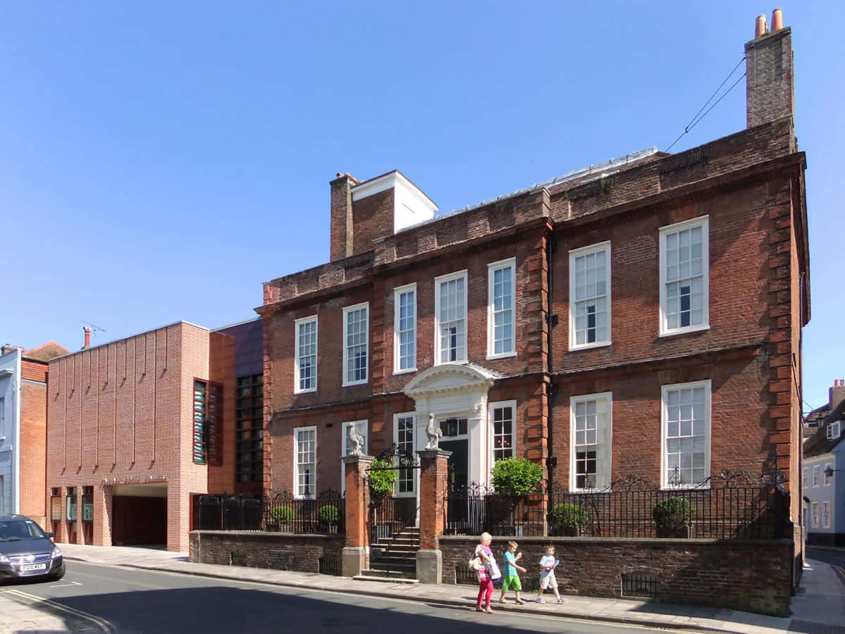 Chichester Traditional Brick Buildingwith Modern Extension Wallpaper