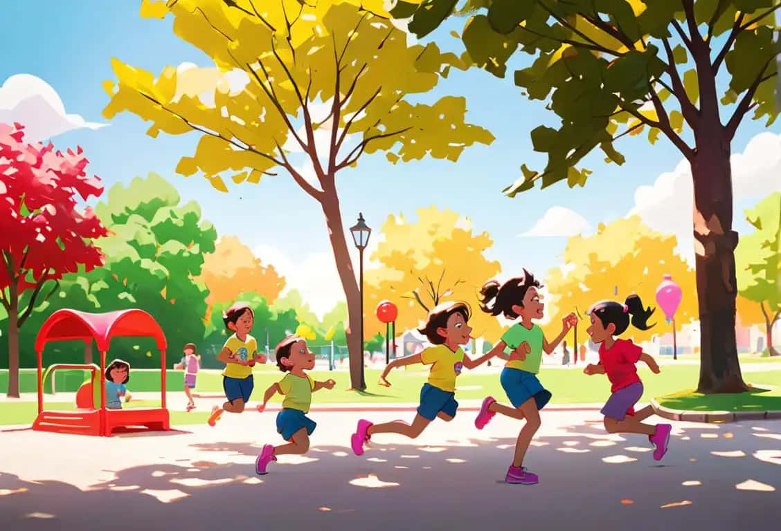 Children Playingin Parkon Sunny Day Wallpaper