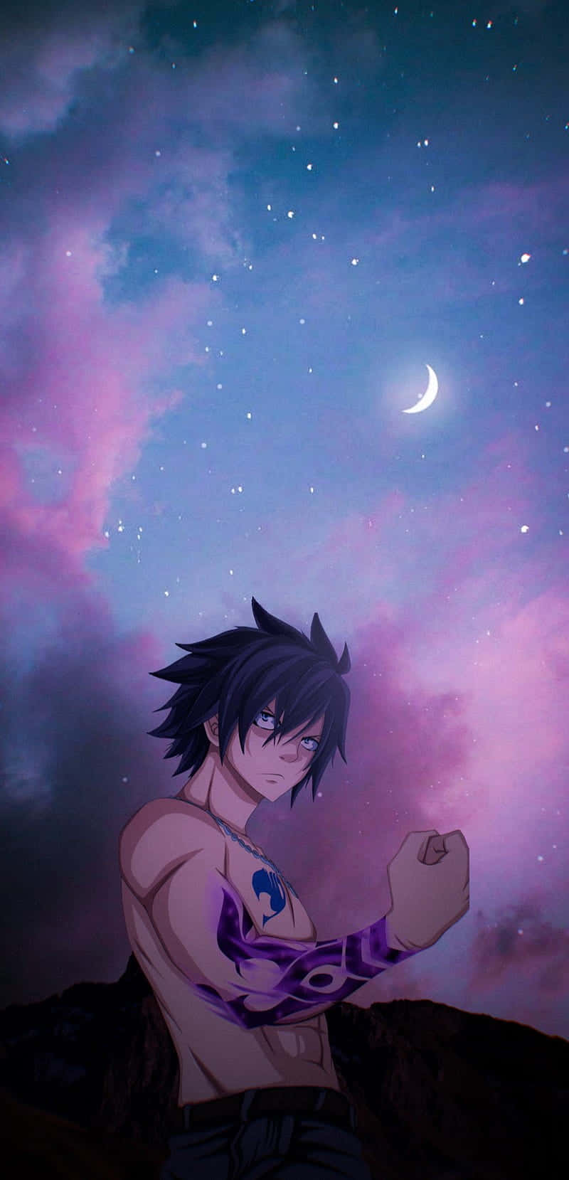 Chilling Magic: Gray Fullbuster In Action Wallpaper