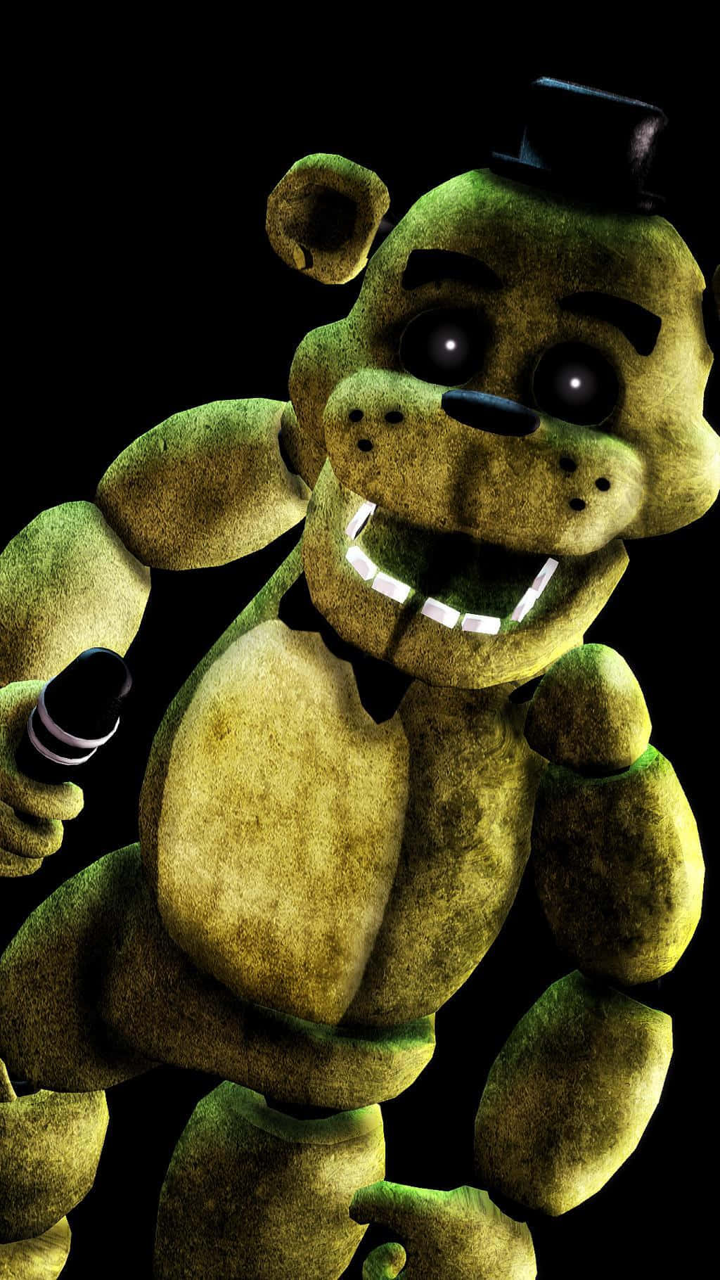 Chilling Stare Of Golden Freddy Wallpaper