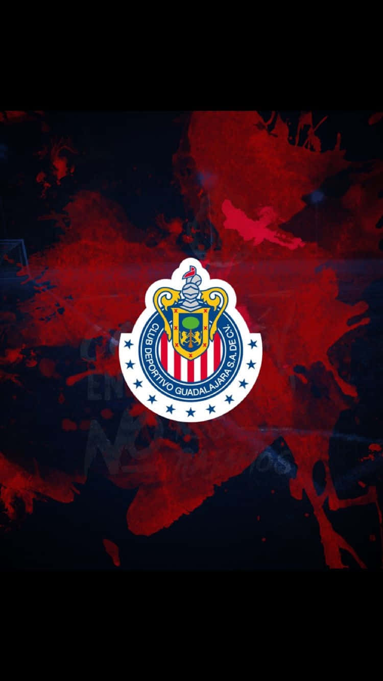 Chivas Guadalajara Crest Artistic Background Wallpaper