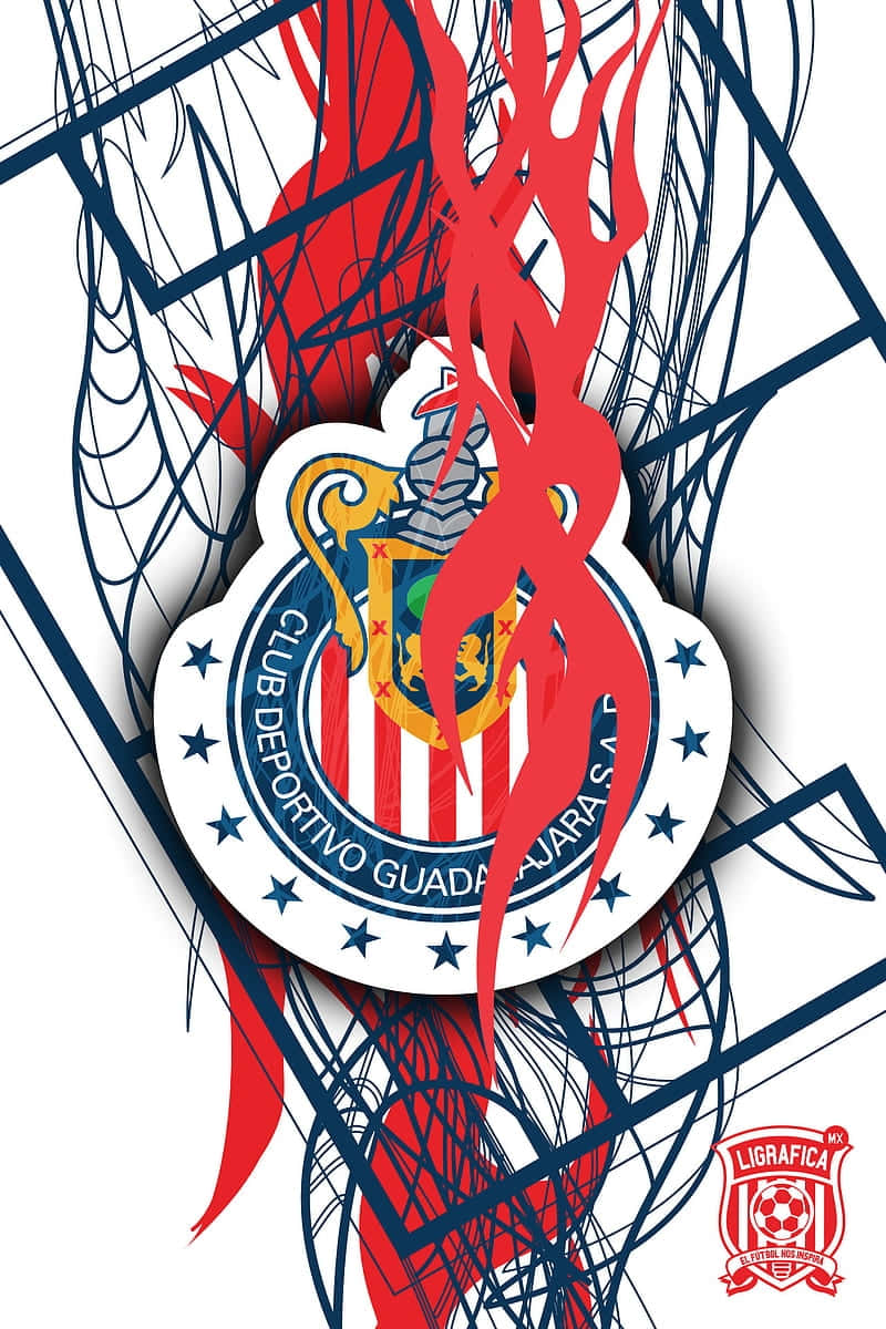 Chivas Guadalajara Football Club Artistic Design Wallpaper