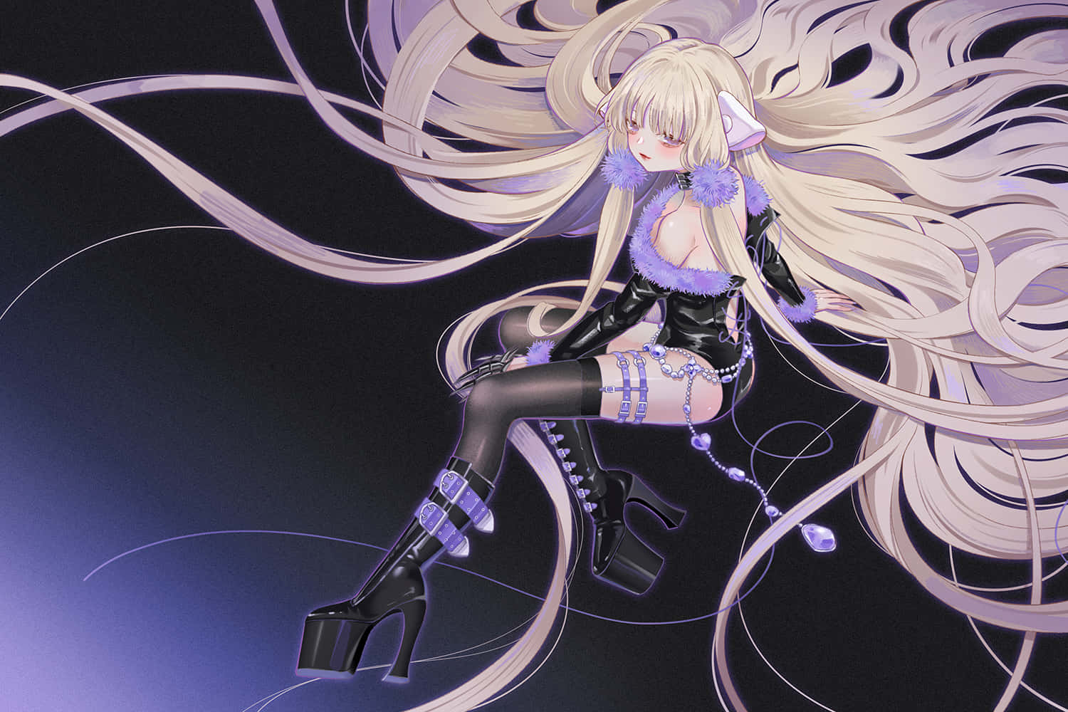 Chobits Freya Elegant Android Illustration Wallpaper