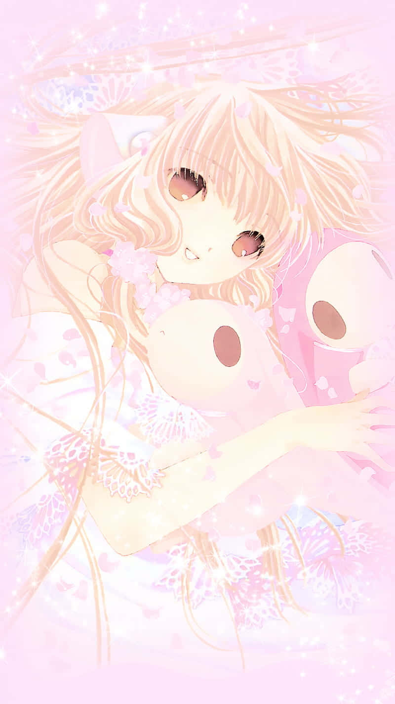 Chobits Freya Pink Aesthetic Wallpaper