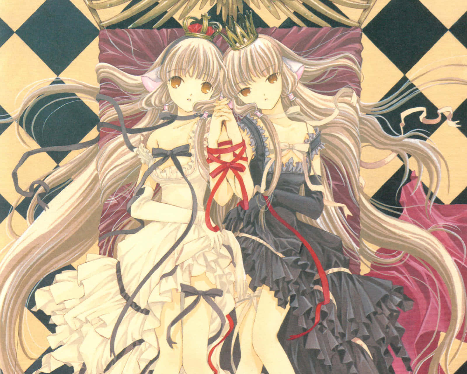 Chobits Freyaand Chii Elegant Royalty Wallpaper