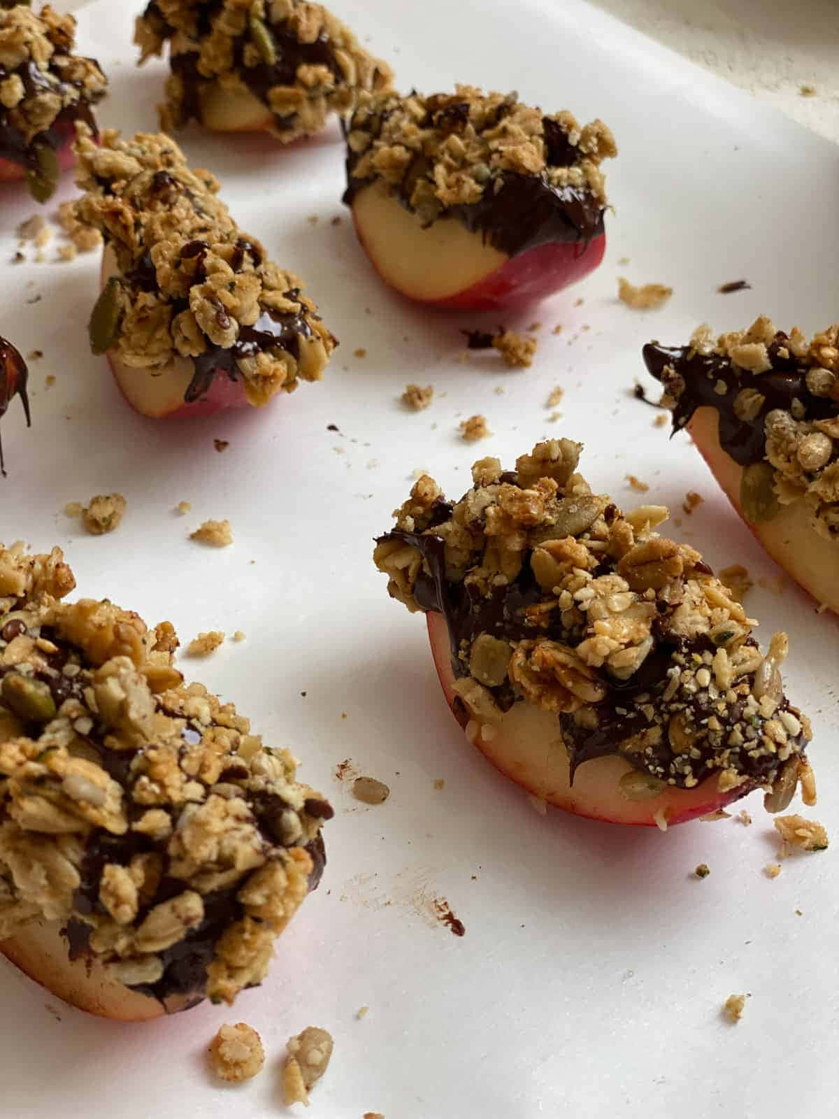 Chocolate Granola Apple Bites Wallpaper