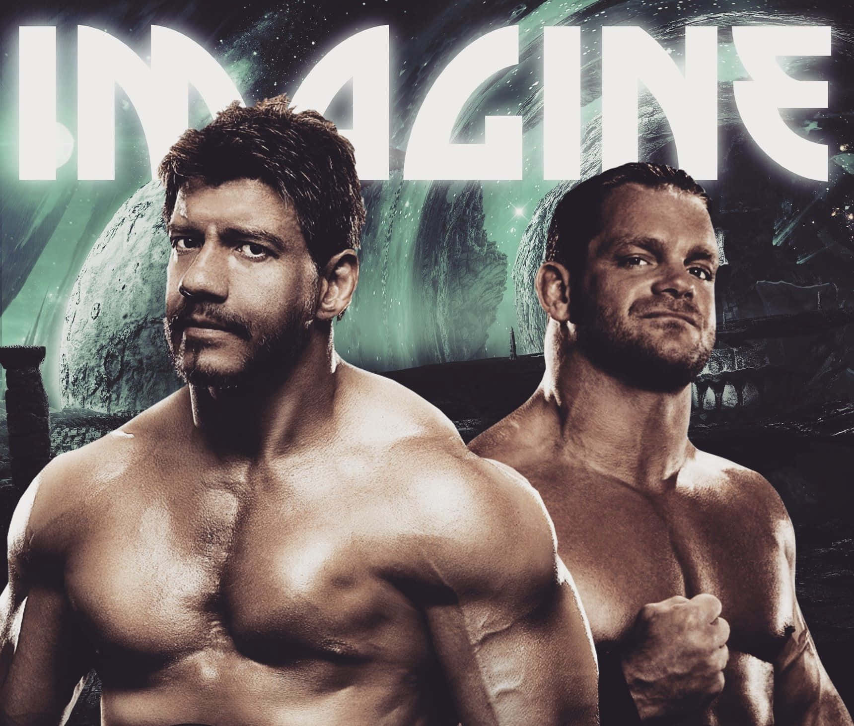 Chris Benoit Eddie Guerrero Poster Design Wallpaper