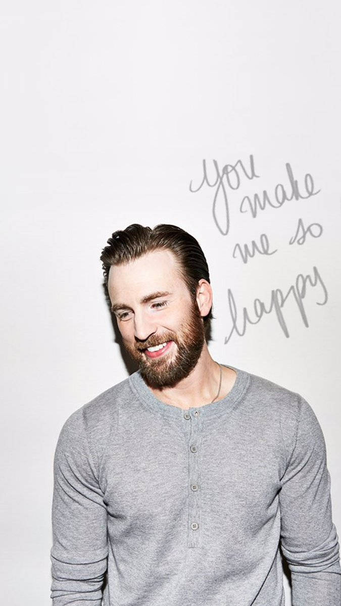 Chris Evans Grey Aesthetic Wallpaper