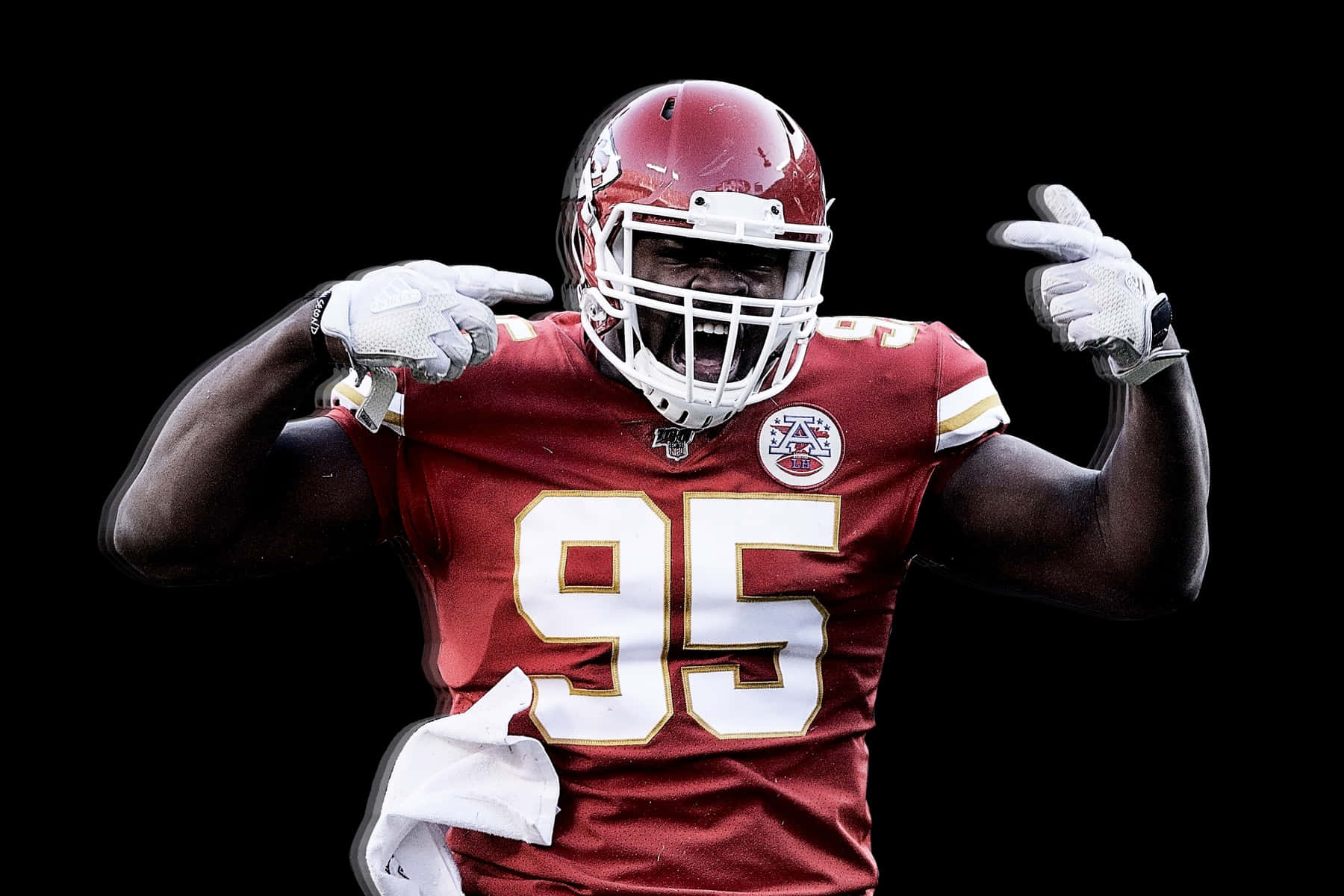 Chris Jones American Football Edit Wallpaper