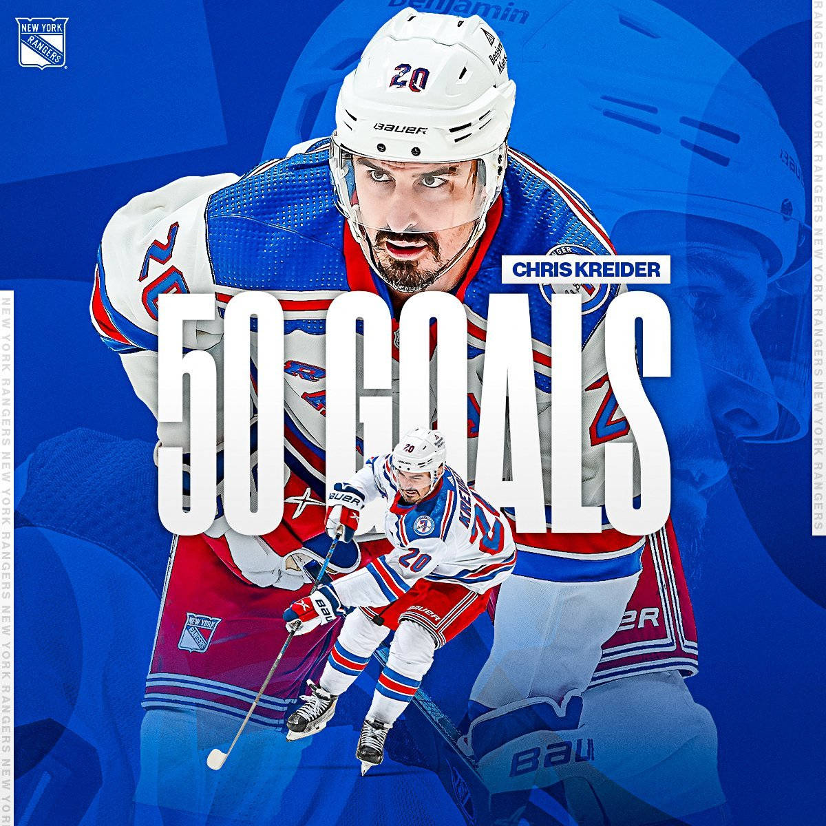 Chris Kreider Ice Hockey Goals Wallpaper