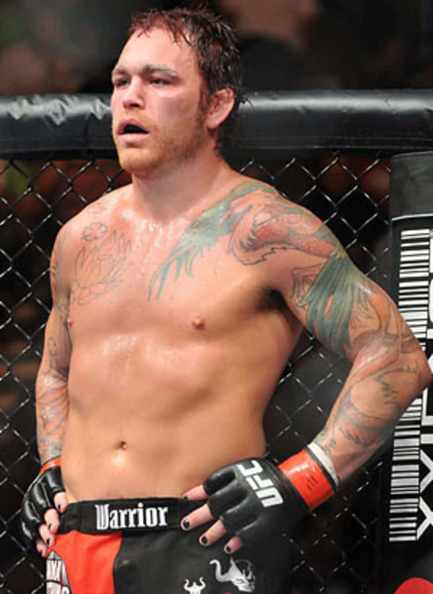 Chris Leben Standing Inside The Octagon Wallpaper