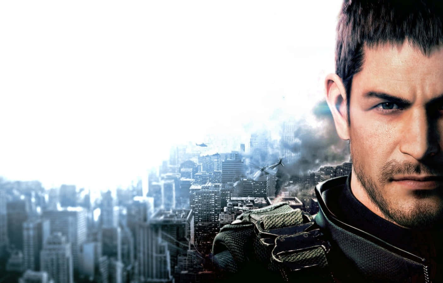 Chris Redfield In Action Wallpaper