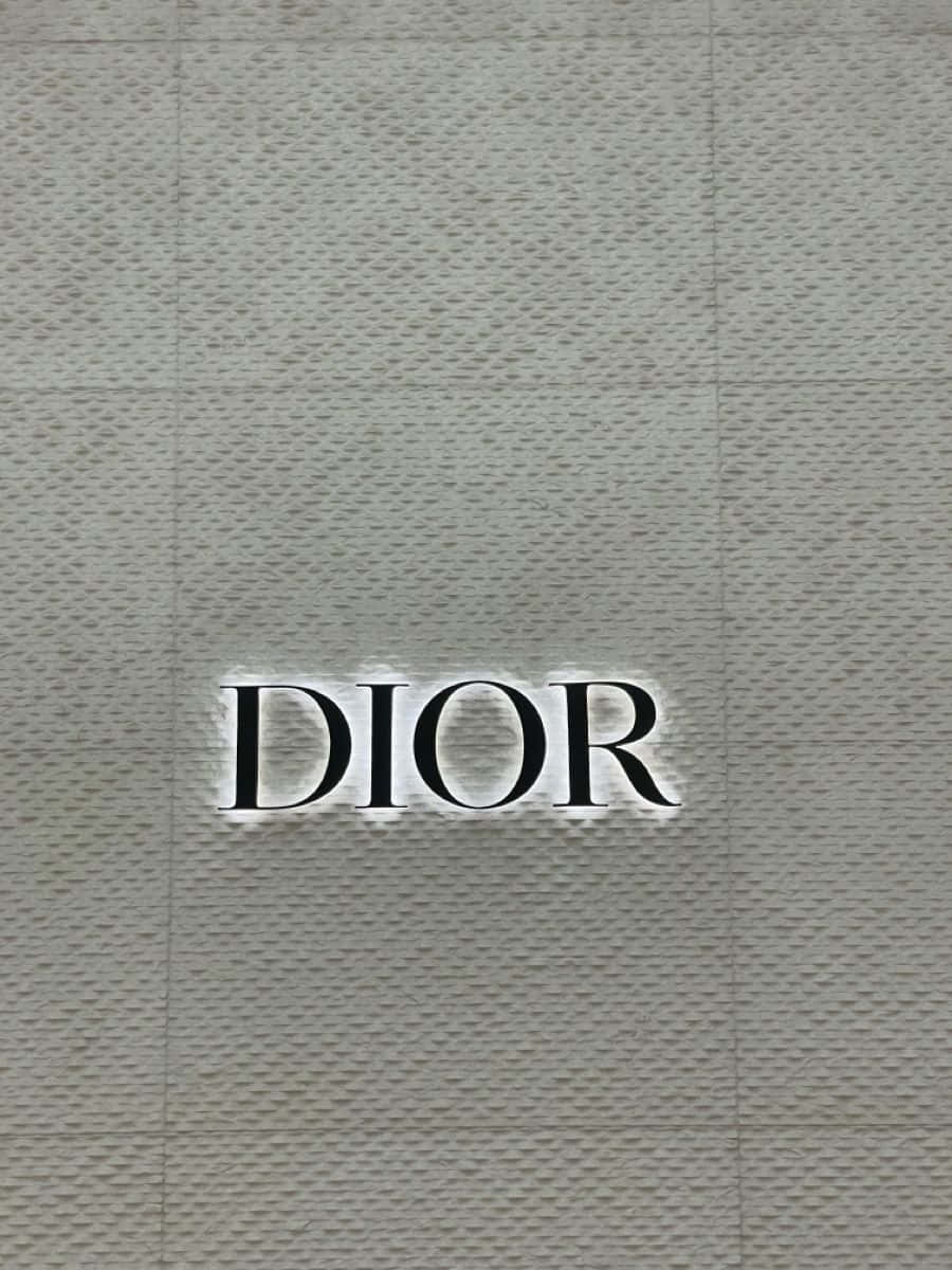 Christian Dior Logo Display Wallpaper