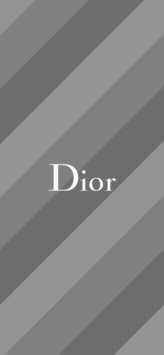 Christian Dior Logo Striped Background Wallpaper