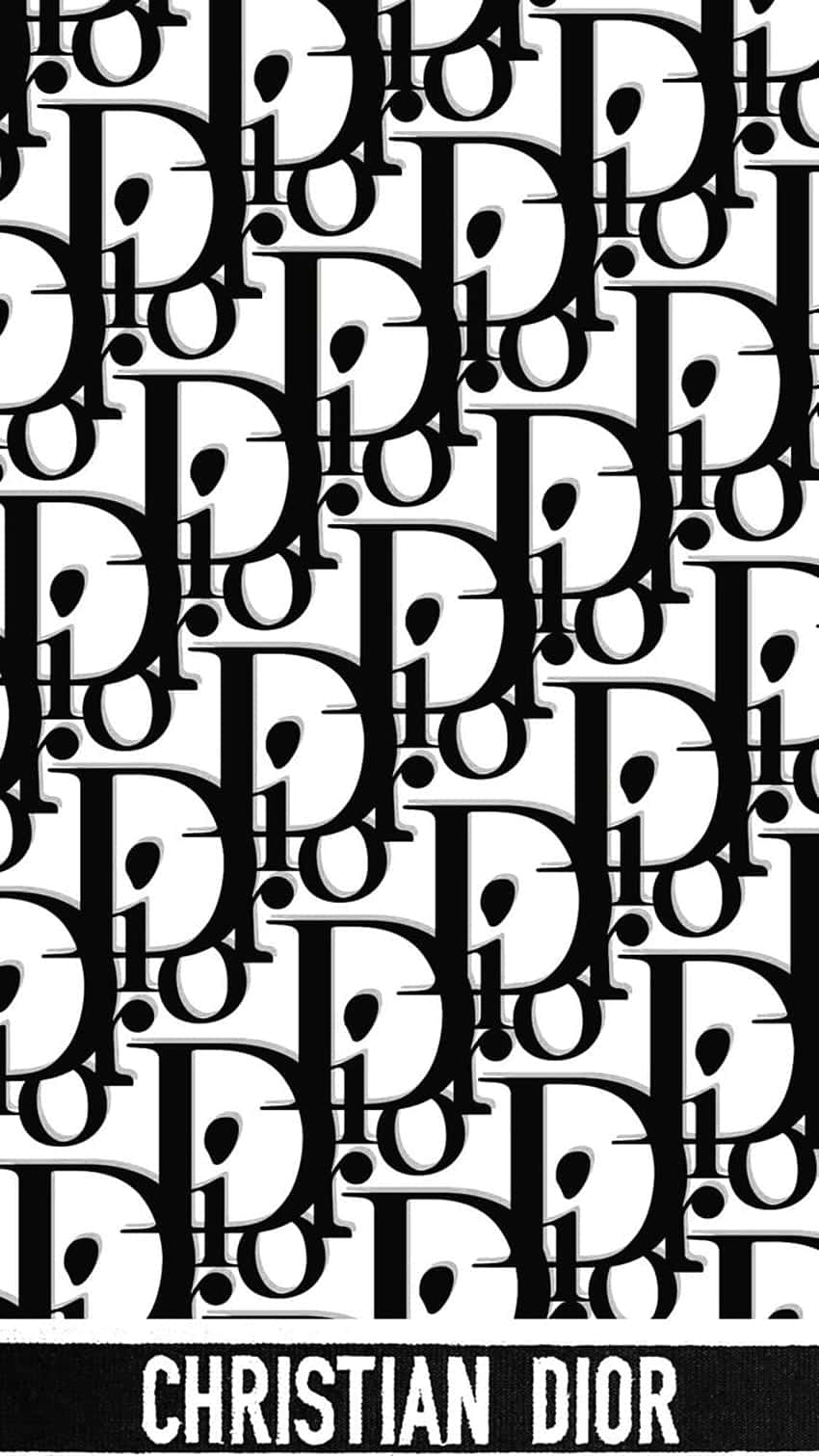 Christian Dior Monogram Pattern Wallpaper