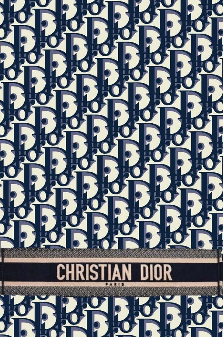 Christian Dior Pattern Design Wallpaper