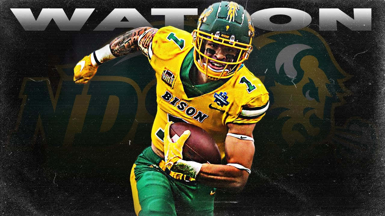 Christian Watson N D S U Bison Football Player Wallpaper