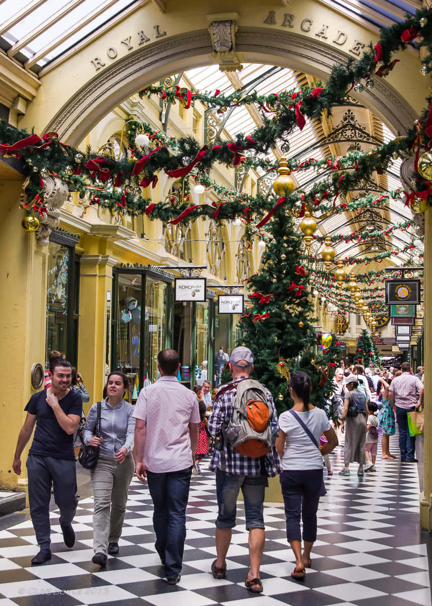 Christmas_ Decorations_at_ Royal_ Arcade_ Melbourne Wallpaper