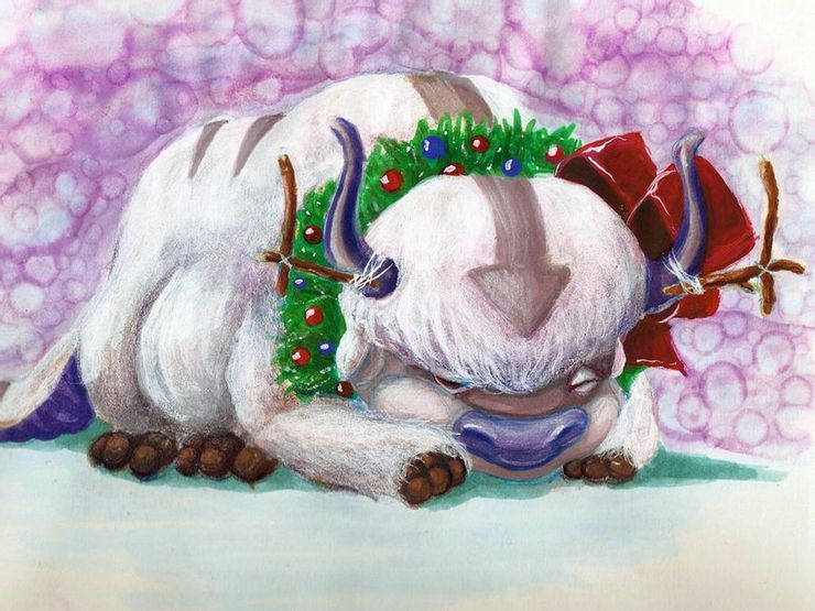 Christmas Themed Appa Wallpaper