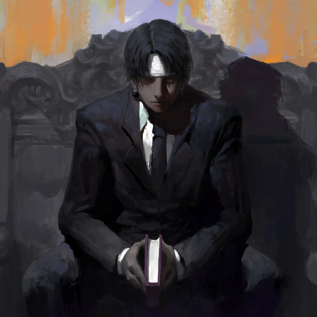 Chrollo With Book Hxh Pfp Wallpaper