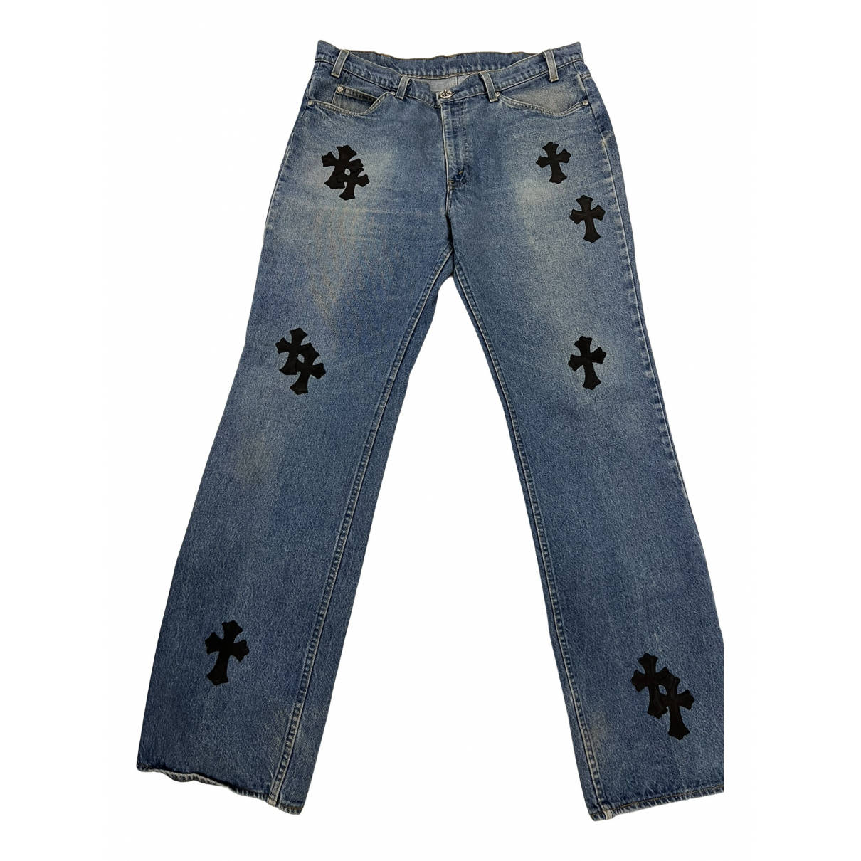 Chrome Hearts On Denim Pants Wallpaper