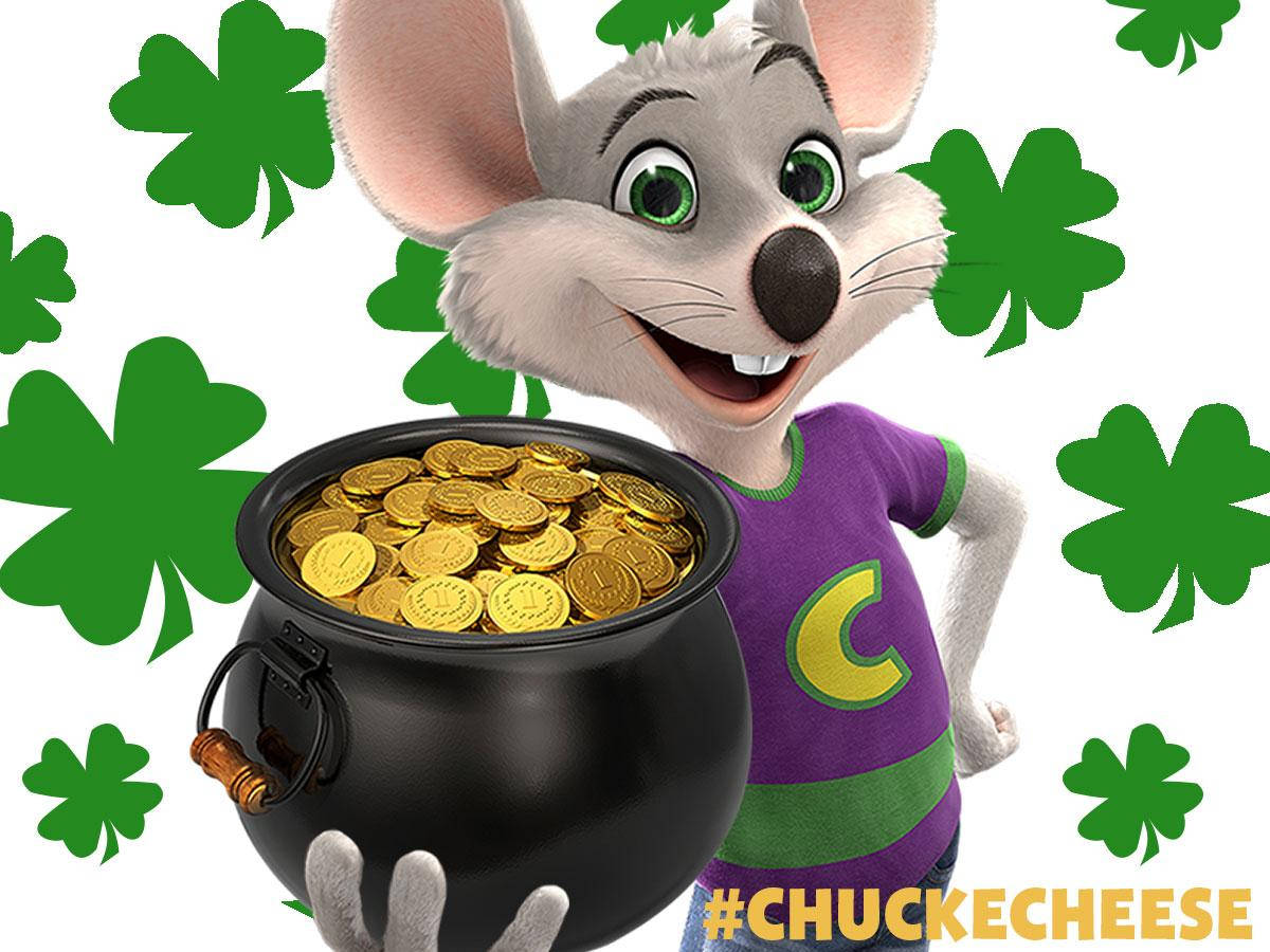 Chuck E Cheese With Gold Coins Wallpaper