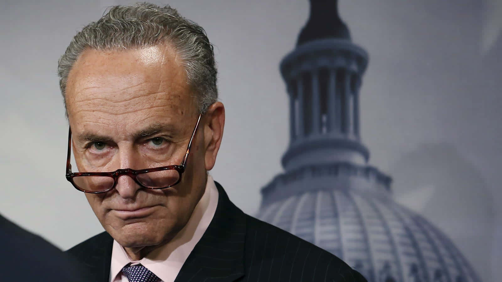 Chuck Schumer Capitol Backdrop Wallpaper