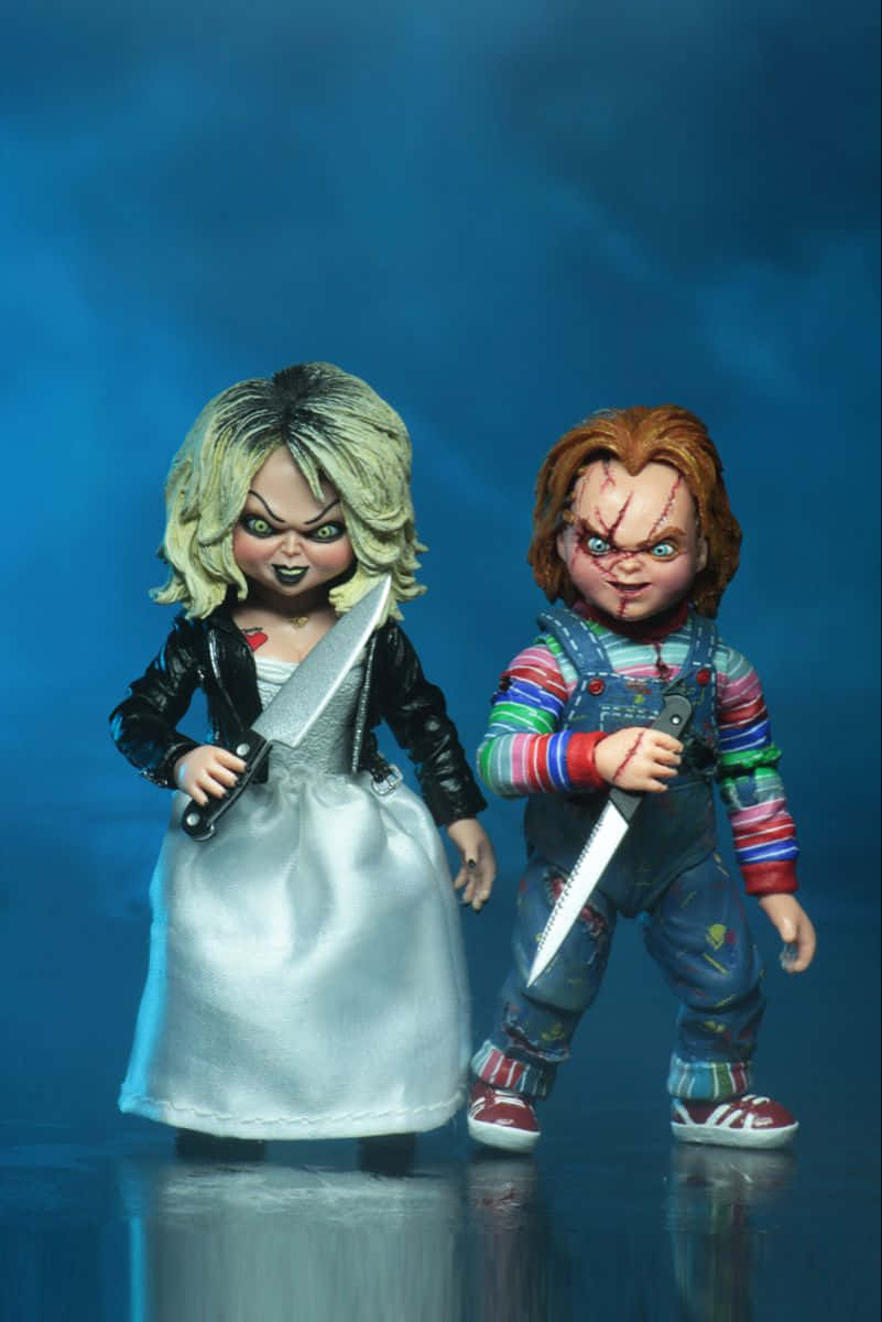 Chucky And Tiffany Love Is Eternal Wallpaper