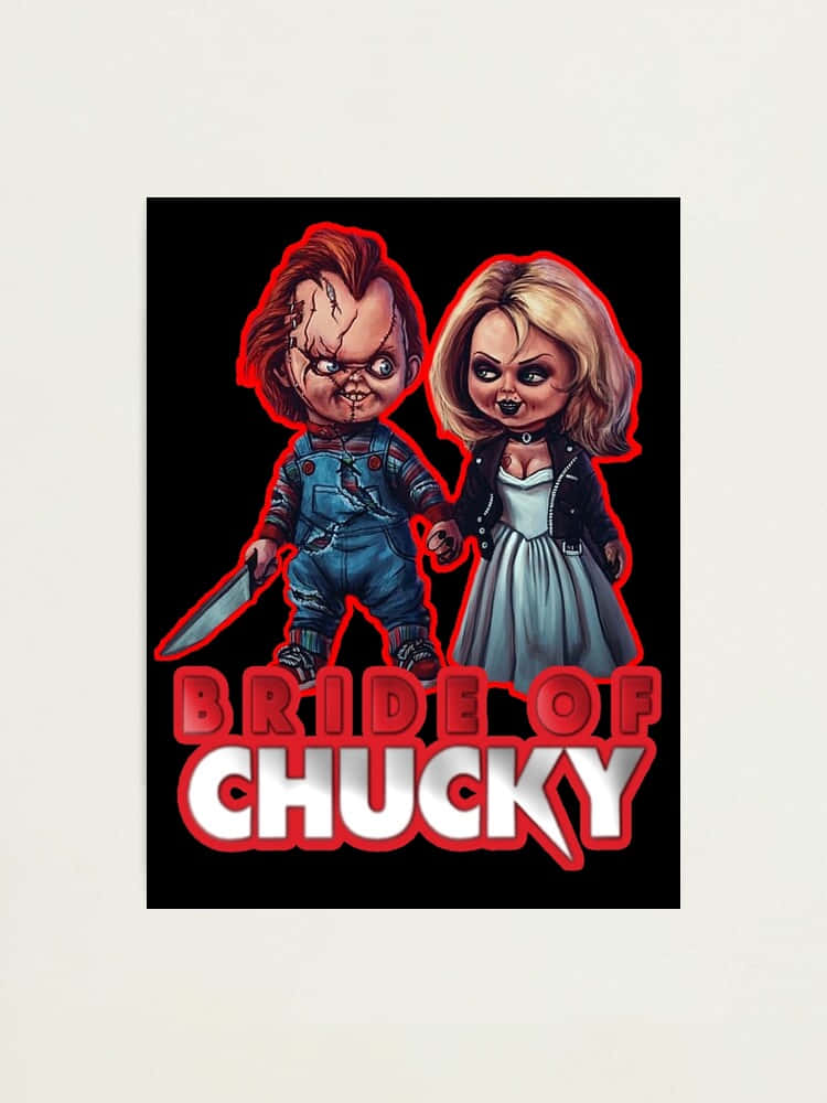 Chucky And Tiffany Steal A Passionate Moment Wallpaper